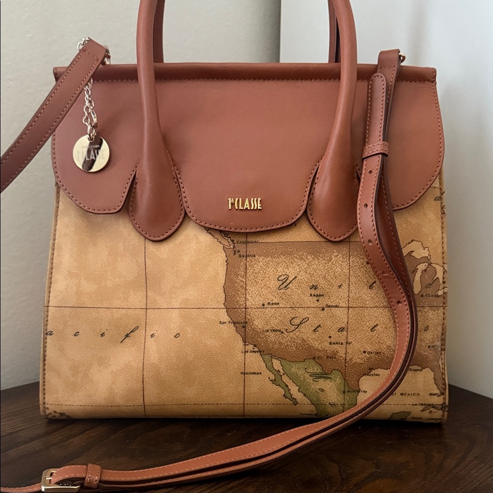 Alviero Martini Brown and Tan Satchel